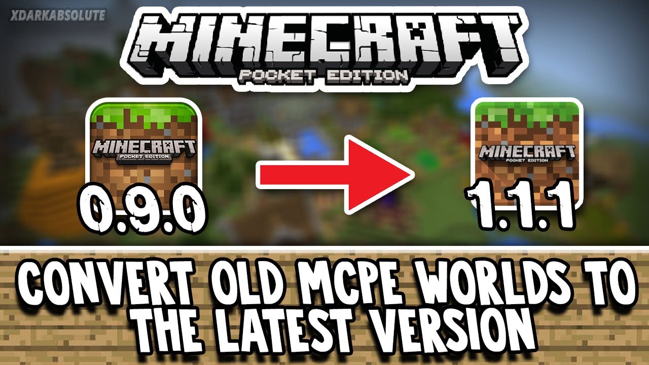 Minecraft Pocket Edition - Version 0.1 OLD MCPE VERSIONS! Old World Seeds +  Blocks 