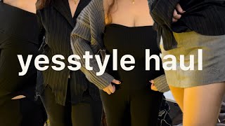 yesstyle haul 𖥔 try on, outfits, cute korean clothes, honest review, acubi, pinterest inspo