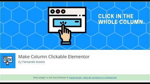 How to make Column Clickable Elementor