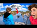 I Walked Over CRACKED GLASS BRIDGE In GTA 5.. (Mods)