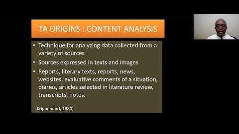 Webinar Qualitative Data Analysis within the COSTA Research Model