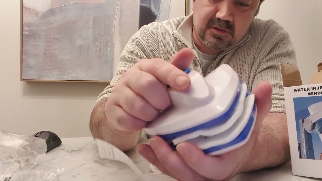 Water filled Magnetic Window Cleaner Double Side Cleaning Brush Glass Wiper Tool