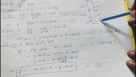 Transformation Relations for an inclined reference fram-1