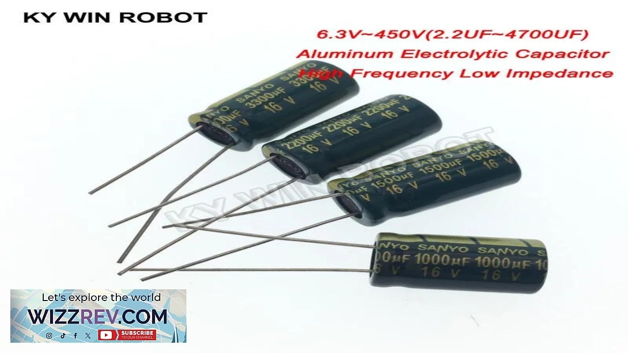 Высокочастотный алюминиевый конденсатор с низким ESR, 10 В, 16 В, 25 В, 35 В, 50 В, 400 В.