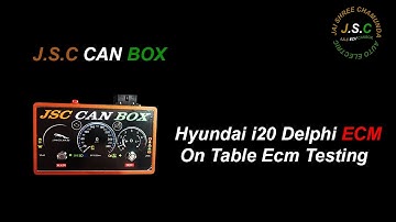 Hyundai i20 Delphi ECM On Table ECM Testing by JSC CANBOX