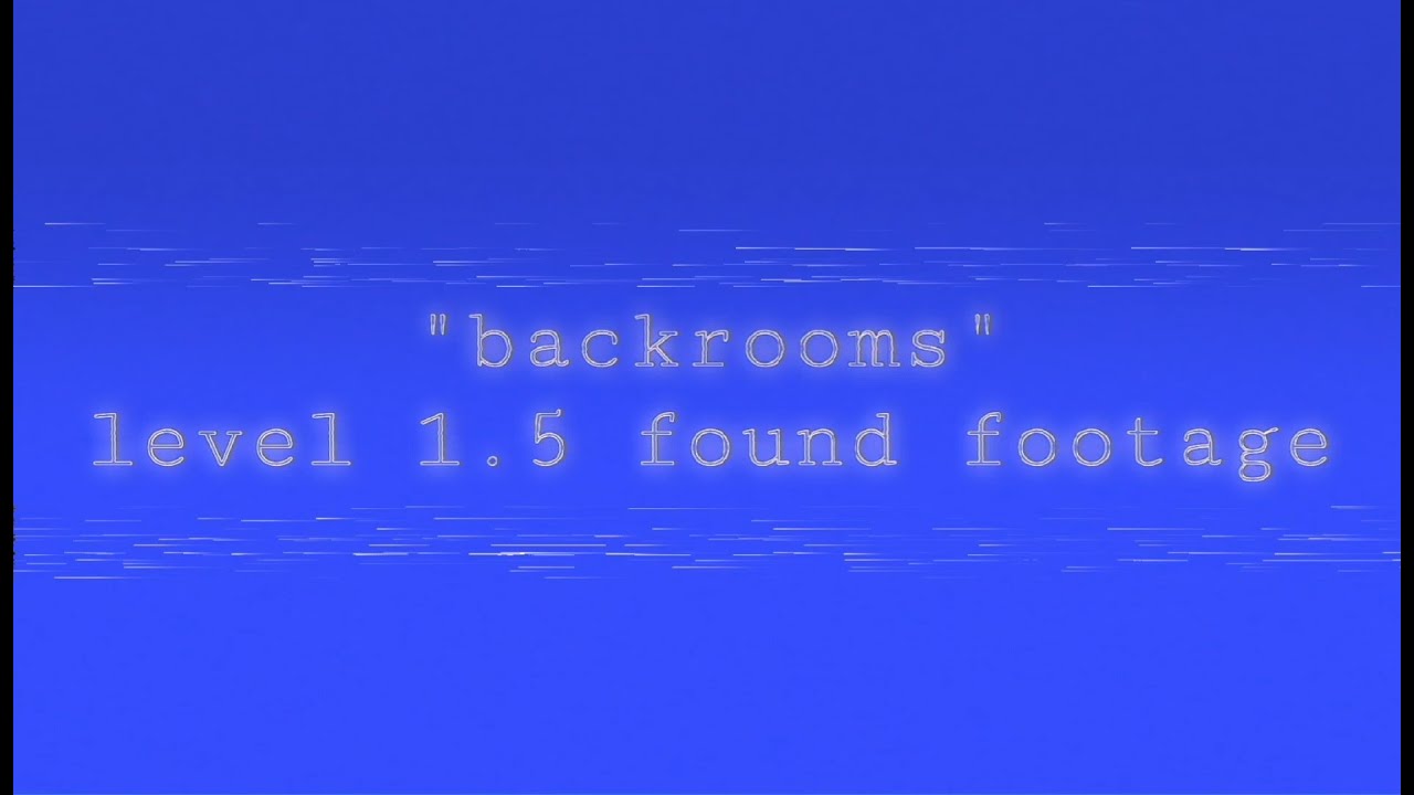 The Backrooms &ndash; Level 1.5 ( Found Footage ) #shorts
