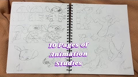 10 Pages of Animation Studies (Preston Blair and Disney)
