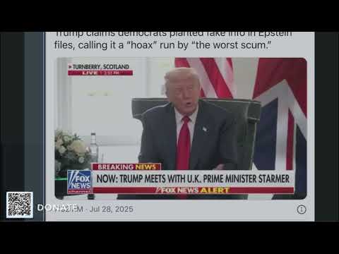 BREAKING: Trump calls Epstein files a hoax and Ghislaine Maxwell "I'm allowed to pardon her"