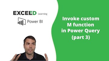 Invoking custom M functions in Power Query (part 3)