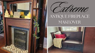 EXTREME FIREPLACE MAKEOVER: We had to dismantle this antique mantel!