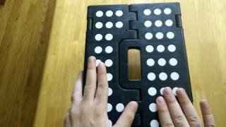 StepSafe High Quality Non Slip Folding Step Stool For Kids and Adults - about 9 inches in height. Portable and easy to fold and 