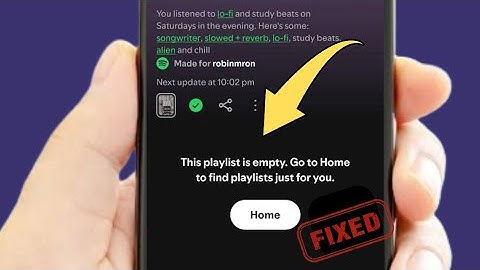 This PLAYLIST is empty | Spotify | Problem Fixed |