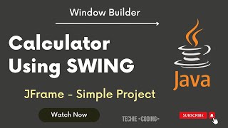 Simple Calculator in Java | Jframe | Swing Live Project | Java 2023 #javaswing