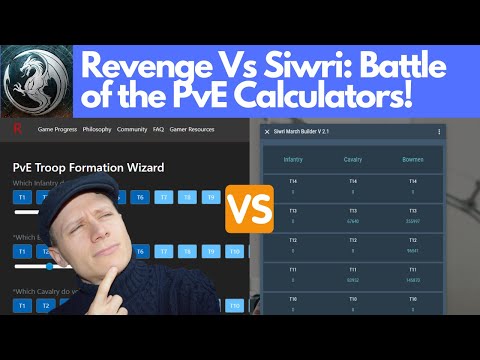 Rev vs Siwri ? PvE calculator battle!  King of Avalon