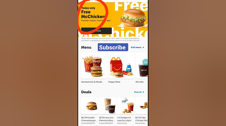 check your McDonald's app for today's deal #shorts