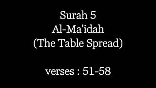 Al Wala Wal Bara | Surah Al-Ma'idah (verses : 51-58) | Muhammad Al Luhaidan