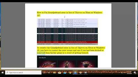 Fix Grandpabeard error in Sea of Thieves on Xbox or Windows 10