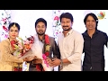 SJ Surya,  Udhayanidhi Stalin at Pichaikkaran actress Satna Titus Wedding Reception