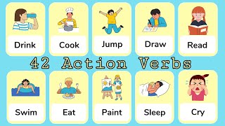 Action Verbs | 42 Action Verbs | learn only English