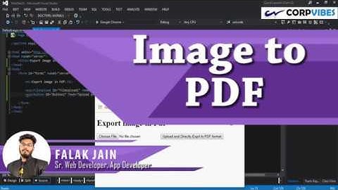 Image to PDF conversion from JPG, BMP, PNG in Asp.net C# Tutorial (हिन्दी)