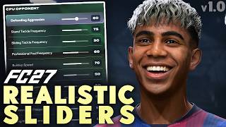 MAKE FC 27 REALISTIC | BEST Sliders! (v1.0.3 Update)