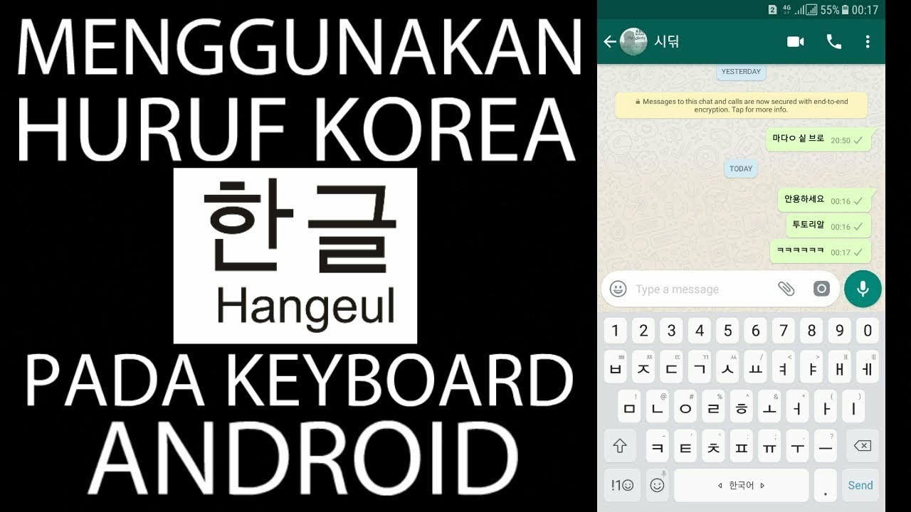 Cara Menggunakan Font Huruf Korea Hangeul Pada Keyboard Android