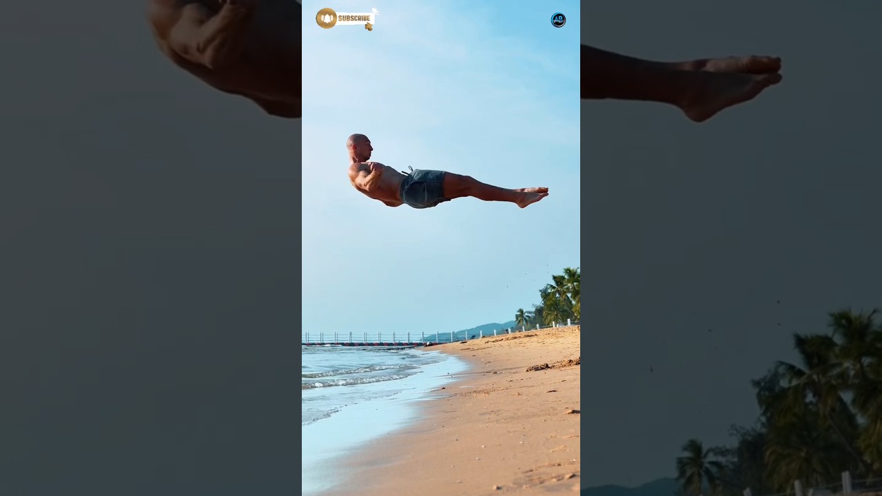 “Extreme Stunt on Beach ⚠️” 