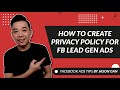 How to Create Privacy Policy for FB Lead Gen Ads?