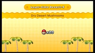 New Super Mario Bros. U Deluxe Layer-Cake Desert-5 Dry Desert Mushrooms