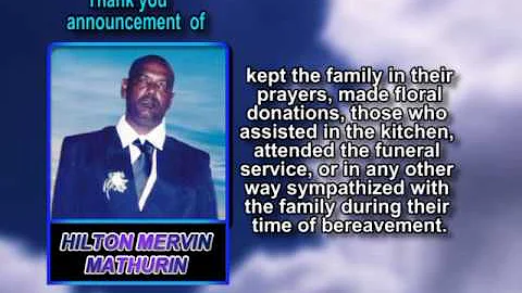 Hilton Mervin Mathurin thank you