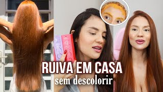 FICANDO RUIVA EM CASA SEM DESCOLORIR | DO CASTANHO AO RUIVO - IGORA 8.77 + 9.77