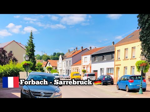 driving in France 🇫🇷 From Forbach To Sarrebruck Driving in the city conduite France vers allemagne