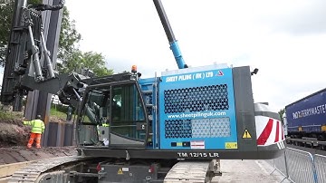 Telescopic Leader Rig Sheet Piling