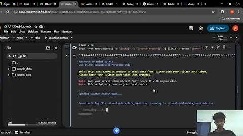 Big Data - Crawling data twitter (X) dengan Python