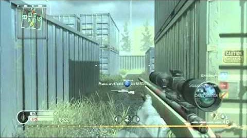 Call of Duty 4 1v1 quick scope (stfub92) part 2