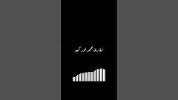 سورة فصلت من الآية ٣٠ الى ٣٣ القرآن الكريم #القرآن_الكريم #القارئ_محمد_نور_كبير
