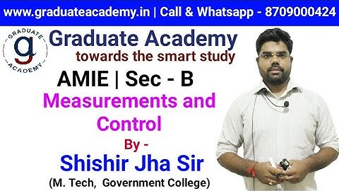 AMIE Lecture for Measurements and Control | Electrical Branch | For Full Course - 8709000424
