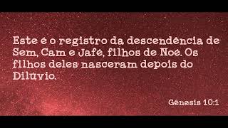 ESTUDO DO LIVRO DE GENESIS CAPITULO-10---VERSICULO---01---03---10---2025