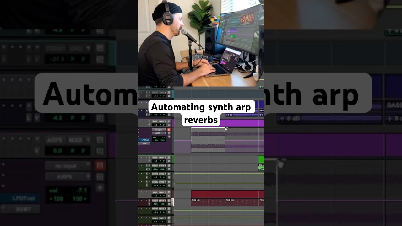 Watch Automating the reverb to start high and gradually decrease ☺️ #synths #synthesizer #arpeggio on YouTube Watch Automating the reverb to start high and gradually decrease ☺️ #synths #synthesizer #arpeggio on YouTube