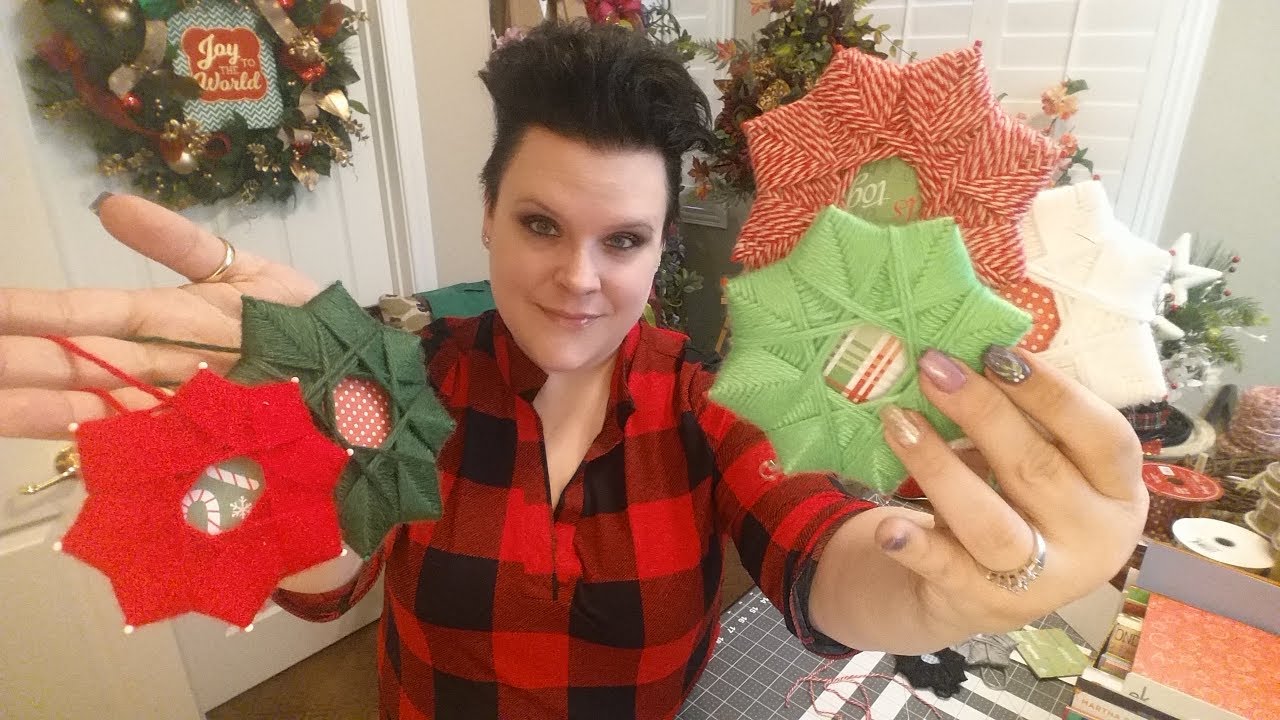 DIY Christmas Star Ornaments