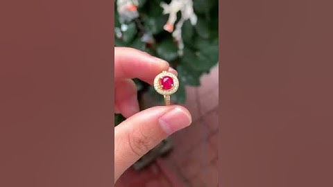 Mã: PD13113Nhẫn nữ vàng 10k đá ruby tự nhiên Lục YênSize tay: tùy chỉnhGiá 9 triệu 0985222958