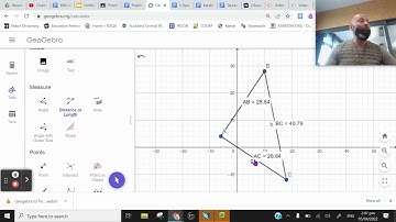 Geogebra to find length of a line segment