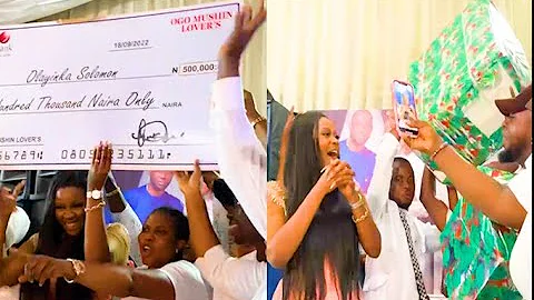 Tears! Yoruba Actress Ogo Mushin As They Surprise Her With 500k & A Gangatic Gift At Her Wedding