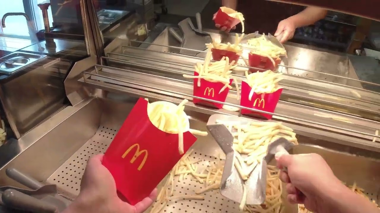 McDonalds POV Rush Hour in the afternoon