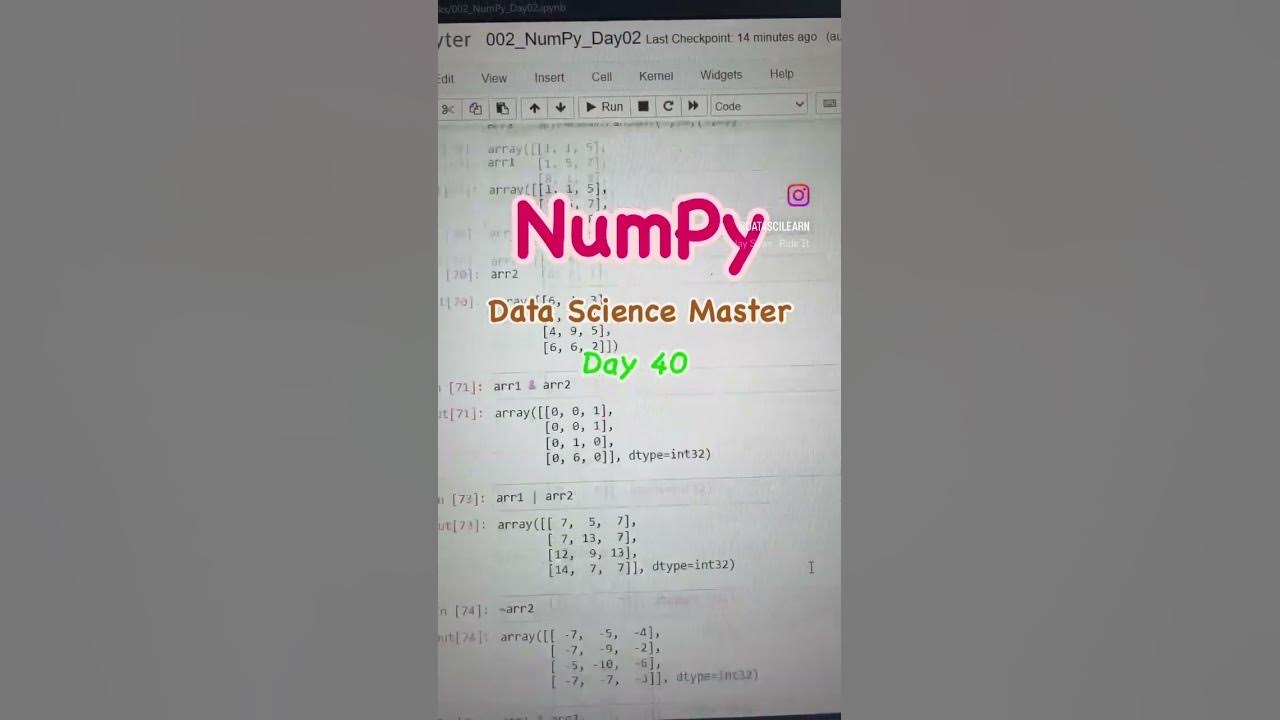 ๐Day 40: Advance NumPy Linear Algebra, Broadcasting ๐ #shorts - YouTube