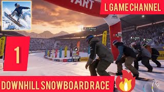 Downhill Snowboard Race Gameplay (Android \ios) screenshot 4