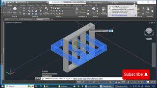 autocad main window ka frame kaise banaen | how to draw window frame in autocad 3d
