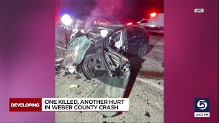 1 killed, 1 injured in Weber County crash