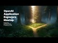 OpenAI Application Explorers Meetup - Choose your own adventure