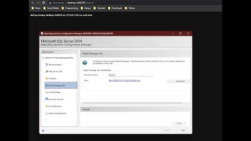 how to fix SSRS url is not working ( no such host )